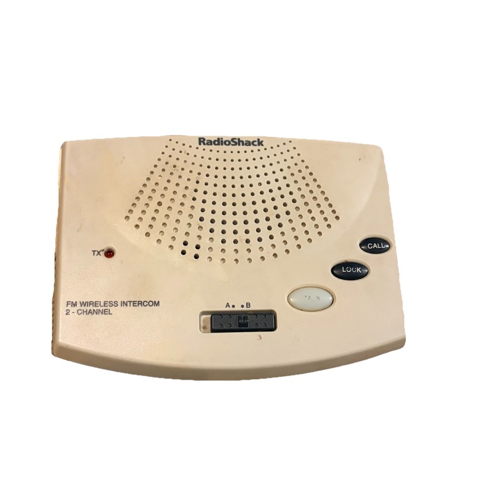 Single Radio Shack Mountable 2-Channel FM Wireless Intercom 43-3106 Good Shape